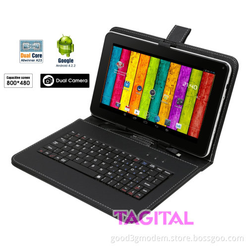 Tagital® 9" Android 4.2 A23 Dual Core Tablet PC Dual Camera Bundled with Keyboard